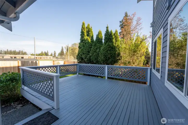 Back deck area
