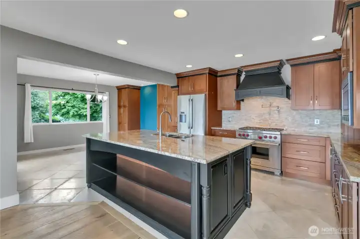Kitchen with huge island