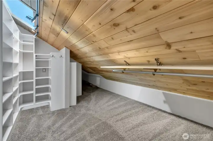 HUGE walk in closet off Primary