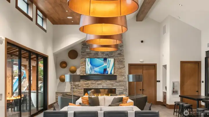 Clubhouse interior Clubhouse interior