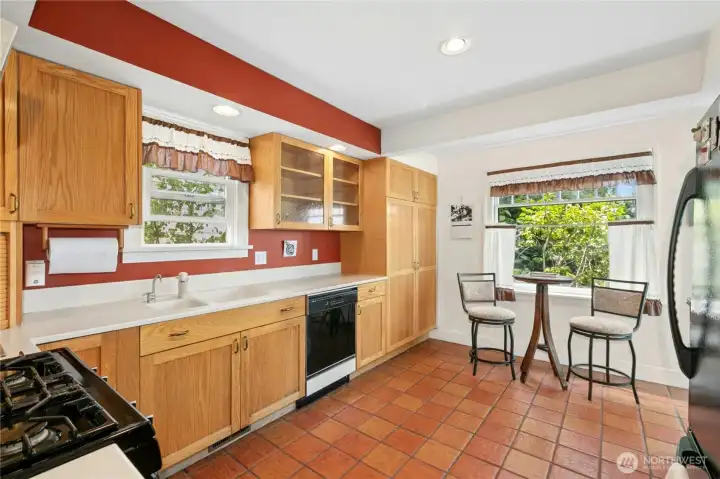 Create your favorite cuisine or experiment in the large kitchen