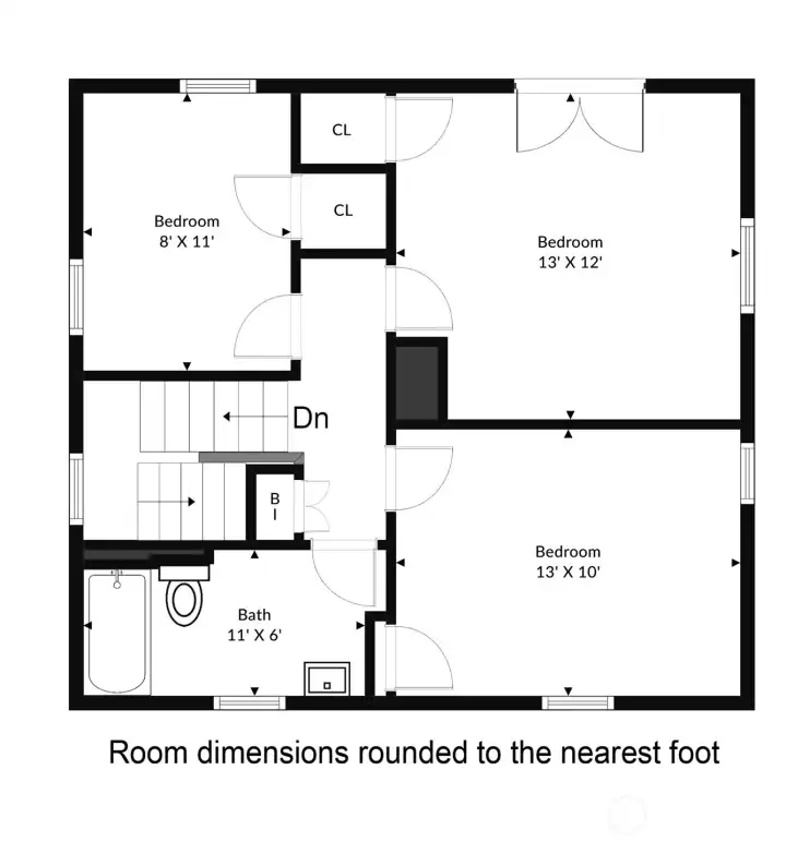 Second floor floorplan