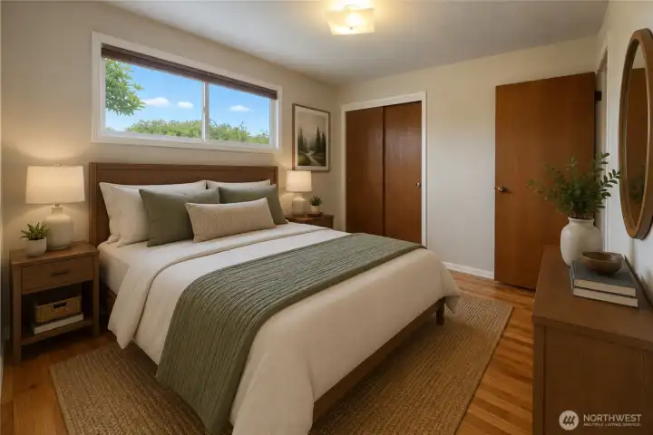 Bedroom 2 - Virtual staging