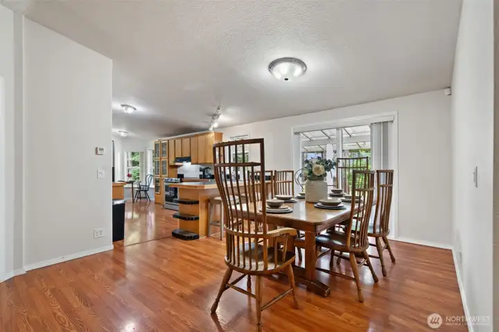 Dining room that leads to kitchen Dining room that leads to kitchen