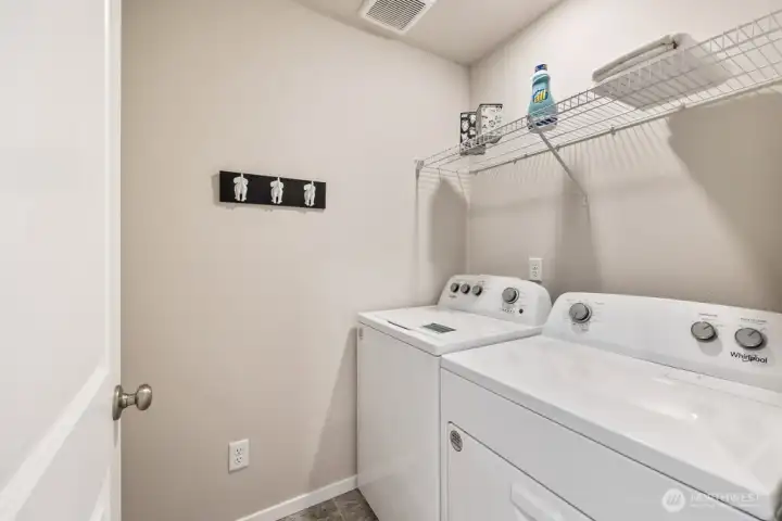 Upstairs laundry-Photos are for representational purposes only, colors and features may vary. Upstairs laundry-Photos are for representational purposes only, colors and features may vary.