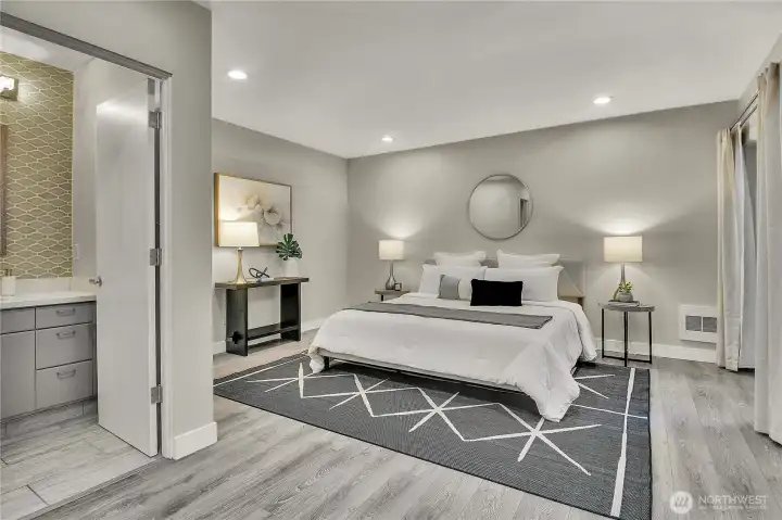 Huge primary suite with a full bath attached. Huge primary suite with a full bath attached.