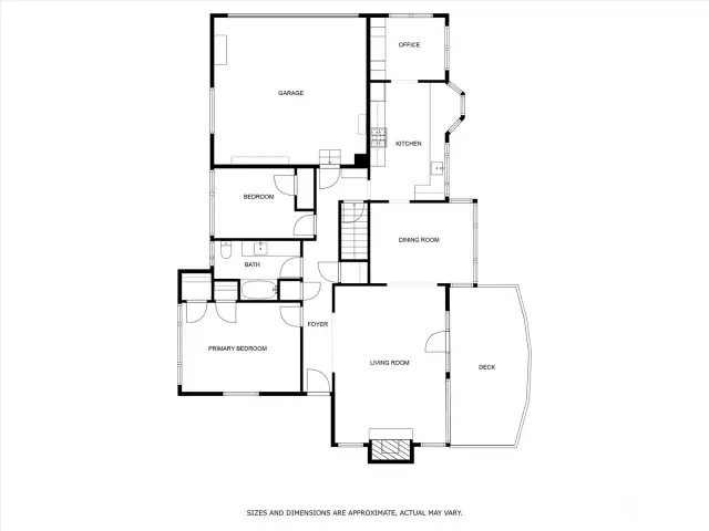 Main level floor plan