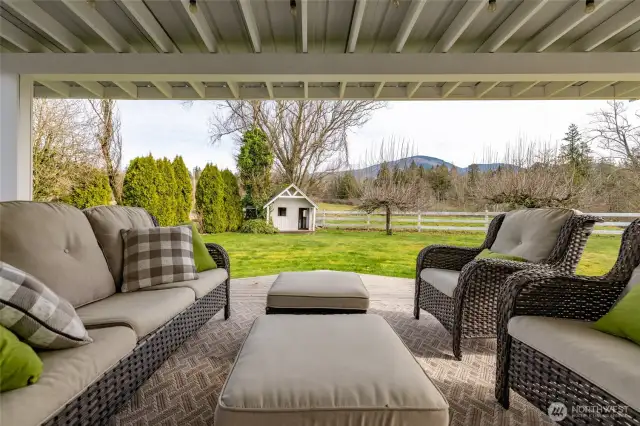 Relax on the large deck with Pergola.