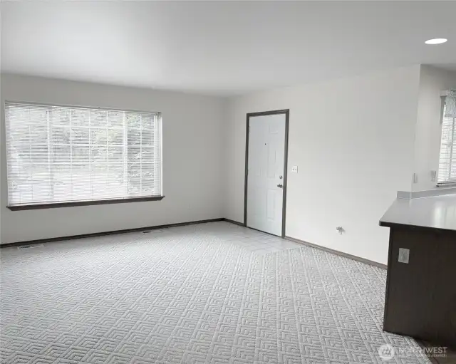 ADU Living Room with large picture window allowing natural light to flow in.