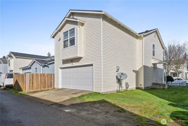 Back of House - Alley with 2 car garage