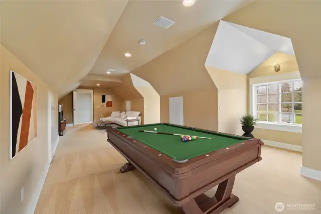 Upstairs game room.