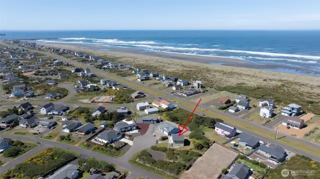 SHOWING THE HOME IS JUST THREE BLOCKS TO THE PACIFIC OCEAN!