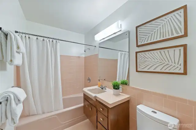 Full Bathroom Next to Bedrooms