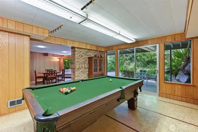 Pool Room with Access to Patio