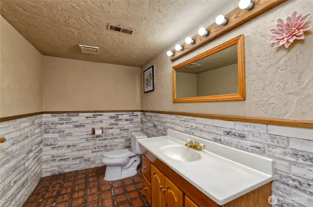 lower level half bathroom