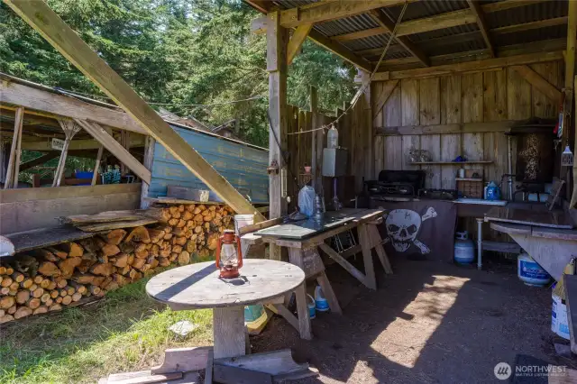 Camp kitchen.