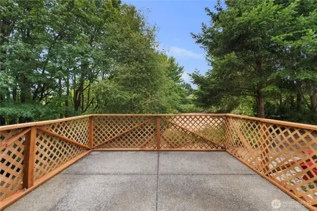 Deck off of Living Room & Kitchen