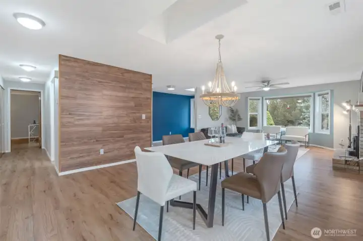 Light bright dining area