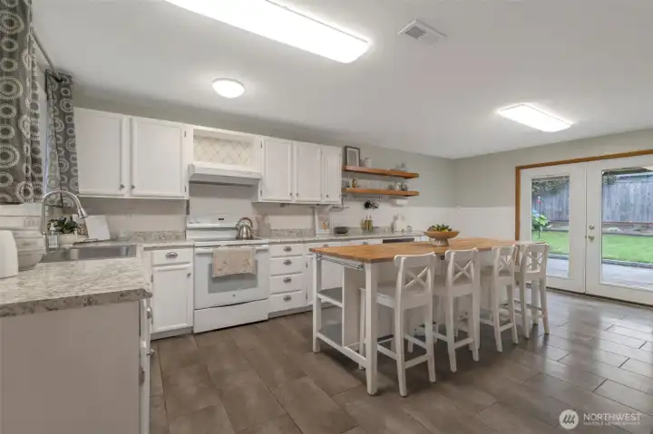Huge kitchen with large island