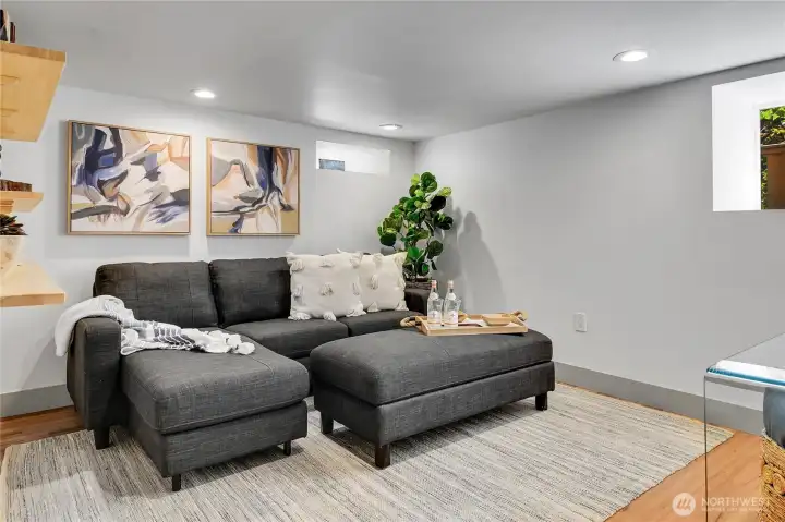 Lower level bedroom.