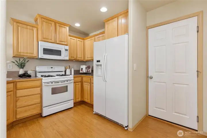 Garage entry is just off the kitchen