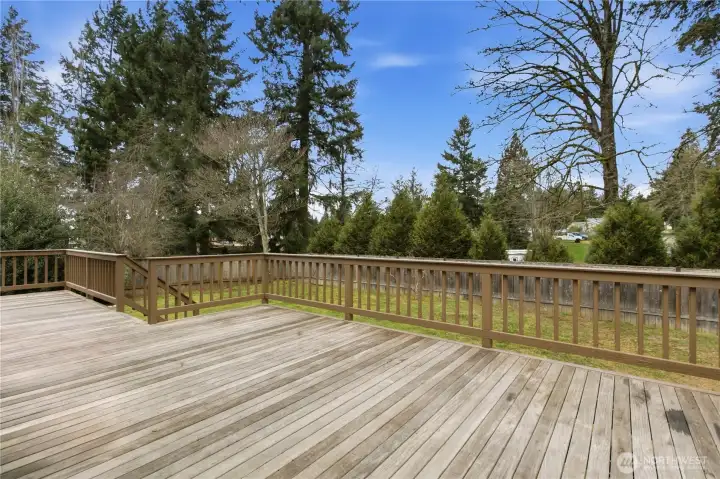 View from the wrap around deck.