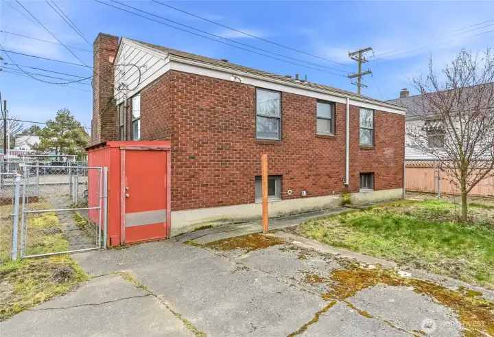Basement entry N east view