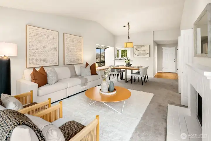 Easy flow in this open concept floor plan.