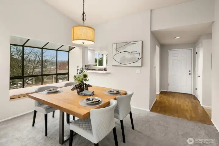 Looking back to main entry hall and closet.