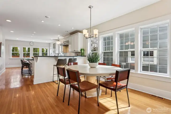 Spacious formal dining.