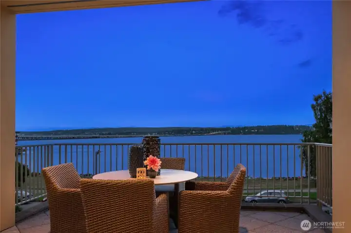 With generous space for seating and gathering, this private terrace offers comfortable indoor-outdoor living in the heart of Madison Park