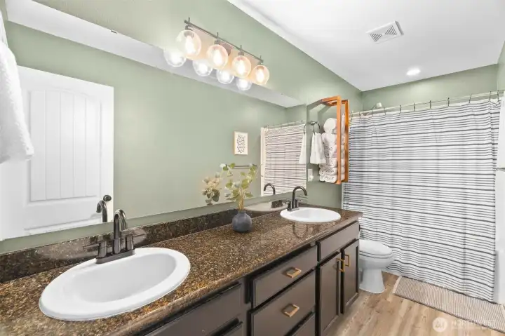 Double-sink Upstairs Guest Full Bathroom Double-sink Upstairs Guest Full Bathroom