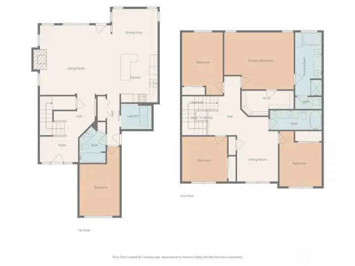 Approximate Floorplan of the 1st & 2nd Floor Approximate Floorplan of the 1st & 2nd Floor