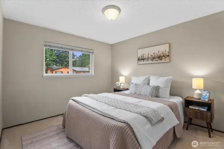 Generously sized secondary bedrooms