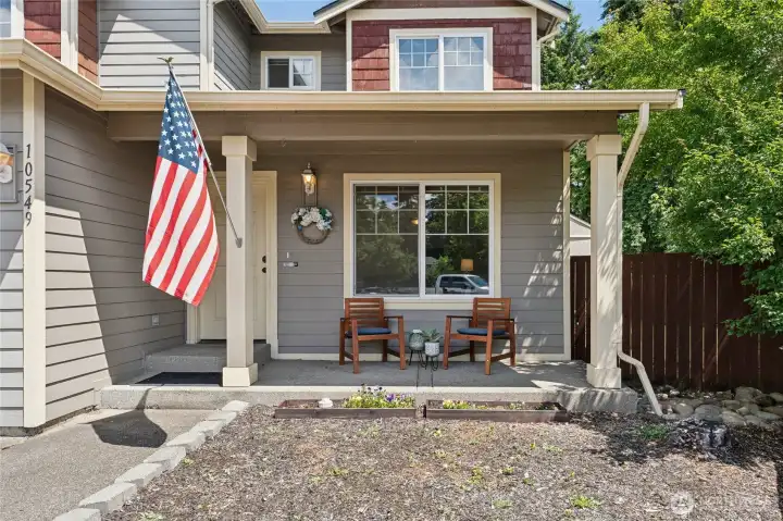 A cozy covered front porch welcomes you inside, where you'll find a spacious 1,776-square-foot floor plan designed for everyday living. A cozy covered front porch welcomes you inside, where you'll find a spacious 1,776-square-foot floor plan designed for everyday living.