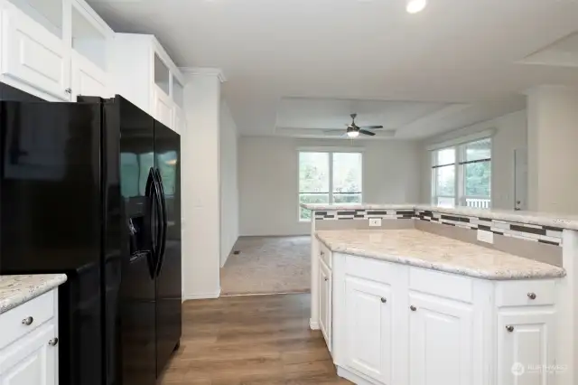 Easy open floor plan means lots of bright, natural light