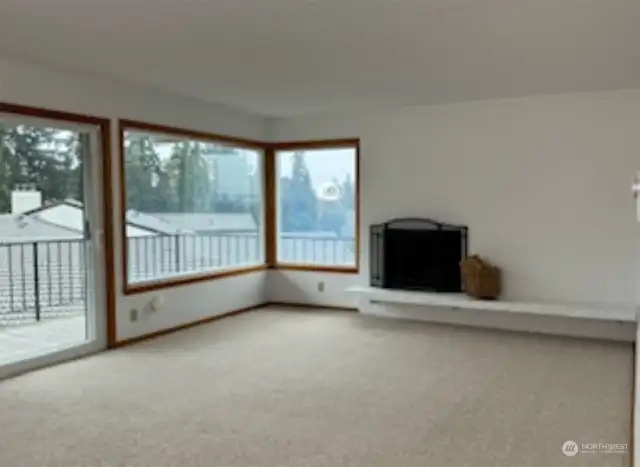 Enjoy the cozy fireplace and livingroom view to the northwest