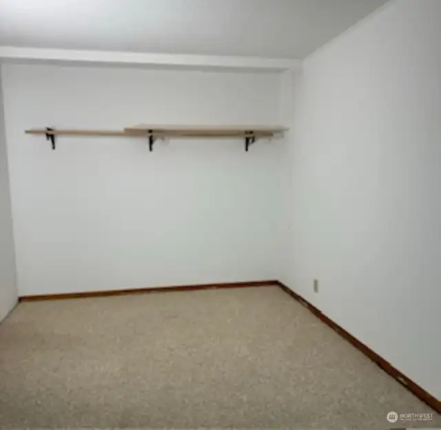 Bedroom #1 closet and new carpeting