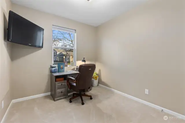 Bedroom on the main level with Adjacent 3/4 Bath - Perfect for  Guest Suite/Home Office