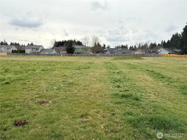 Middle of property looking West