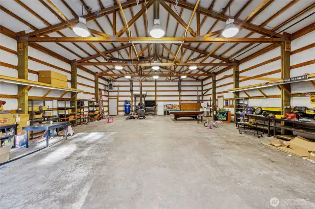 This is the two semi-truck portion of the Warehouse. The Office is to the right and then more shop/storage space for at least 7 more vehicles (including RV's) beyond the office.