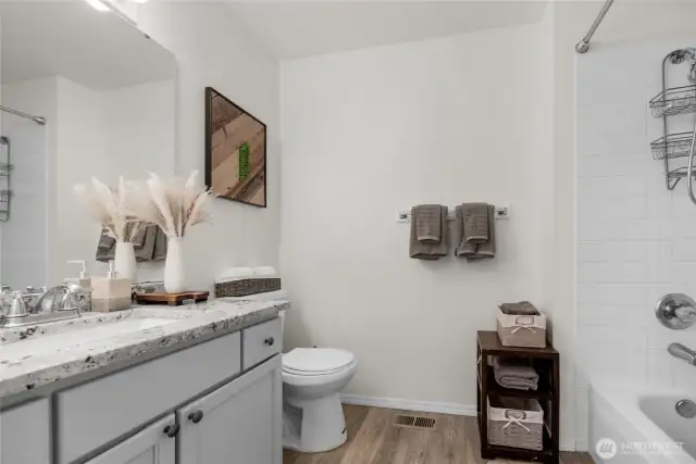 Shared full bathroom upstairs