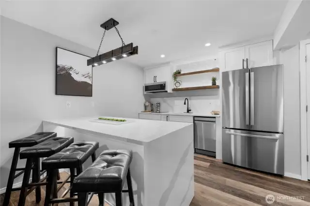 New Kitchen ADU downstairs w/ additional W&D, stove, dishwasher and Wine Fridge!