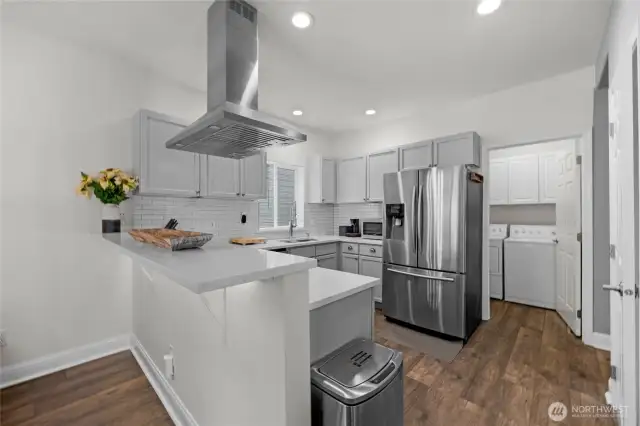 Oversized Stainless Steel appliances