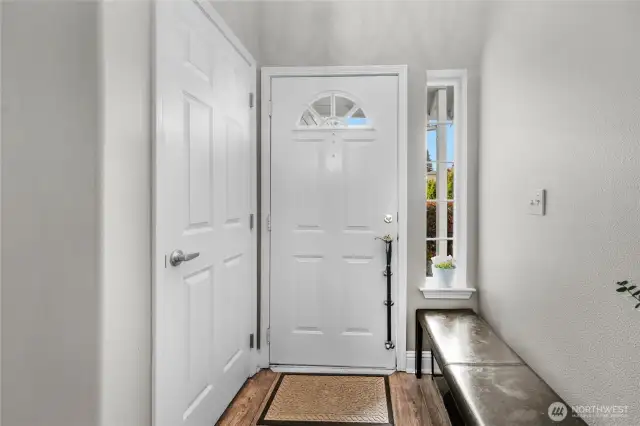 Facing Front Door w/ coat closet