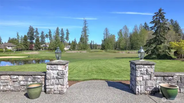 The beautifully maintained Plateau Golf Course provides a stunning backdrop