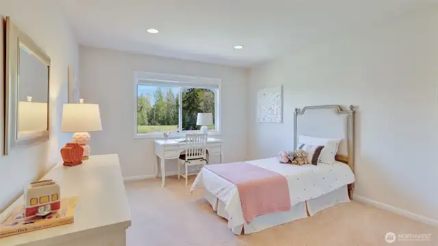 Generously sized upstairs bedroom