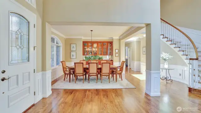 Newer hardwood floors throughout the main level