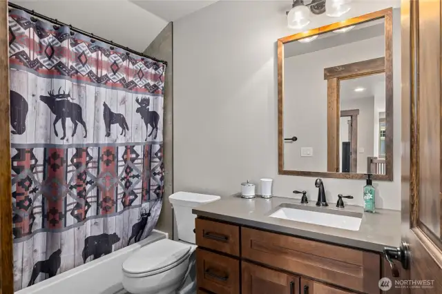 Guest bathroom upstairs.