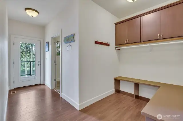 Mudroom with 3/4 bath